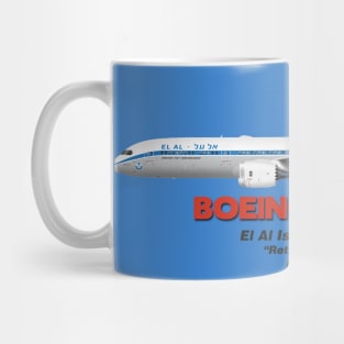 Boeing B787-9 - El Al Israel Airlines "Retro Colours" Mug